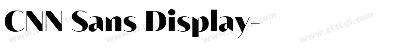 CNN Sans Display字体转换
